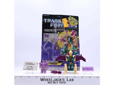 Cutthroat 100% Complete W/CARDBACK & BUBBLE NEAR MINT 1987 G1 Transformers