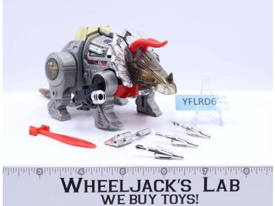 Slag 100% Complete 1985 Vintage G1 Transformers Triceratops Action Figure