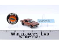 Custom Camaro Copper Hot Wheels Mattel 1967 Redline Vintage RL With Button