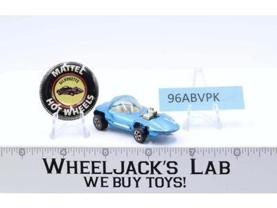 Silhouette Light Blue 1968 Redline Hot Wheels Mattel Vintage RL With Button