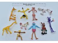 Lot of 10 Bendable/Posable Zoo Animals Bend Ems Bendies Figures