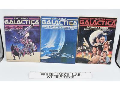 Lot Of 3 Battlestar Galactica Activity Book 1978 Vintage Wonder Books