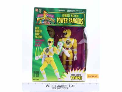 Karate Action Yellow Ranger Mighty Morphin Power Rangers 1994 Bandai NEW MISB