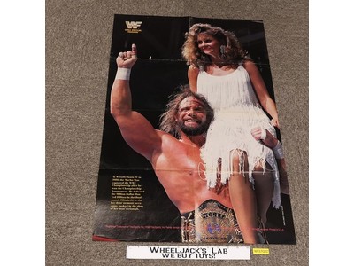 WWF Poster Wrestlemania IV 1988 Champion Macho Man and Miss Elizabeth Wedding