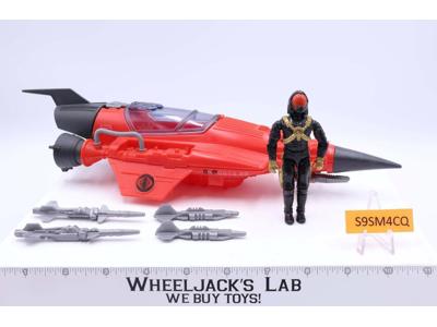 Cobra Stellar Stiletto W/Driver 100% Complete 1988 GI Joe Cobra Hasbro Vehicle