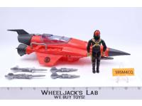 Cobra Stellar Stiletto W/Driver 100% Complete 1988 GI Joe Cobra Hasbro Vehicle