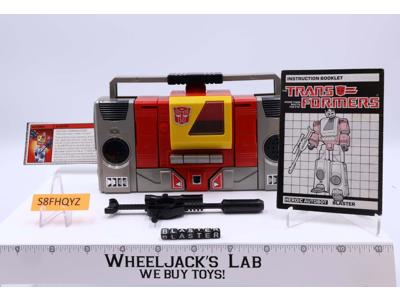 Blaster 100% Complete 1985 Vintage G1 Transformers Action Figure