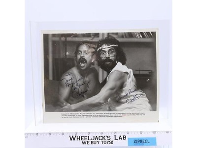 Cheech and Chong AUTOGRAPHED Black and White 8x10 Picture