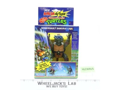 Somersault Samurai Leo Ninja Action TMNT 1993 Playmates NEW MISB SEALED