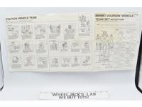 Voltron Vehicle Team Set Instruction Manual 1984 Matchbox Vintage
