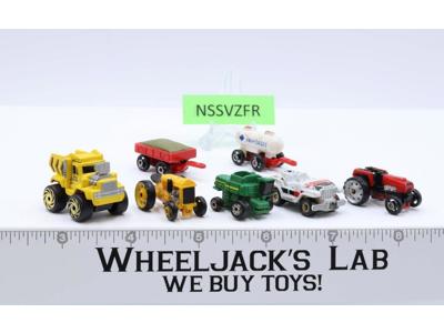 Lot of 7 Farm / Agriculture Equipment 1988-89 Vintage Galoob Micro Machines