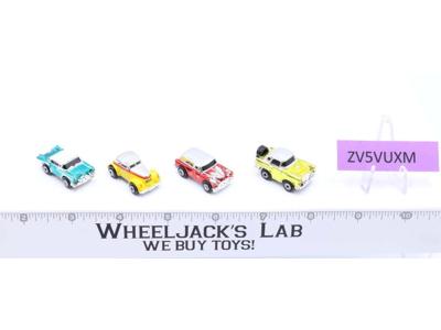 Lot of 4 Classic Chrome Detailed Cars 1988-89 Vintage Galoob Micro Machines