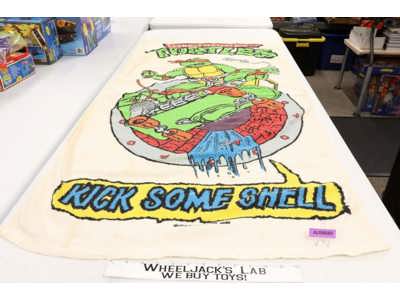 Kick Some Shell Beach Towel Teenage Mutant Ninja Turtle TMNT 1989 Mirage Studios