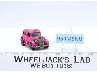 Cockney Cab Hot Pink 1971 Redline Hot Wheels Mattel Vintage RL