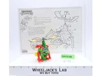 Mike's Pizza Chopper Backpack 100% Complete TMNT 1991 Playmates Vehicle