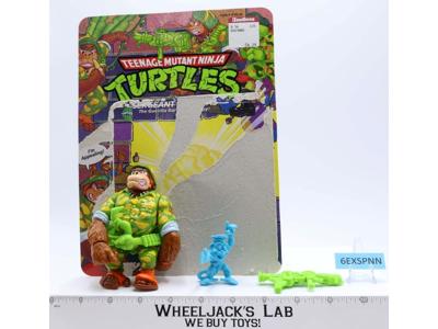 Sergeant Bananas 100% Complete W/Card TMNT 1991 Playmates Vintage Action Figure