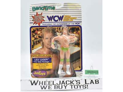 Lex Luger 6" Bend-Ems WCW 1990 NEW MOSC Just Toys Wrestling Figure