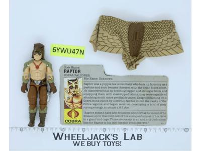 Raptor V1 G.I. Joe 1987 Hasbro Vintage Action Figure
