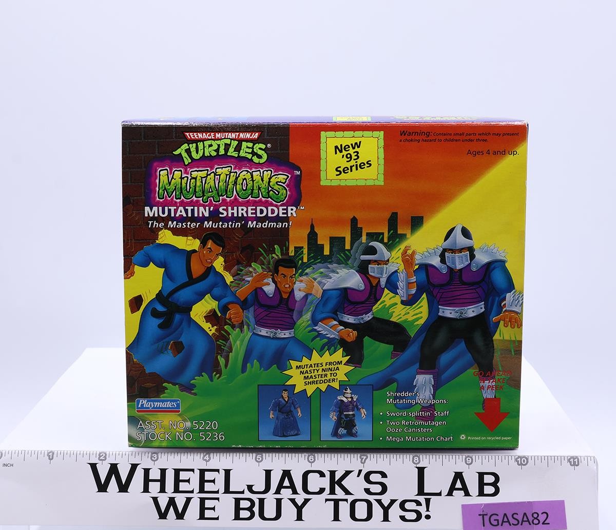 Mutatin' Shredder Turtles TMNT Mutations 1993 Playmates Action