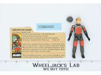 Grand Slam V1 Straight Arms 100% Complete G.I. Joe 1983 Hasbro Vintage Figure