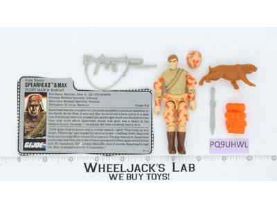 Spearhead & Max V1 100% Complete G.I. Joe 1988 Hasbro Vintage Action Figure