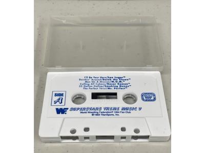 WWF Superstars Theme Music V 1994 Fan Club Membership Cassette Tape Rare