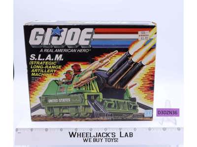 S.L.A.M. 100% Complete W/Box GI Joe 1987 Vintage Action Figure Vehicle