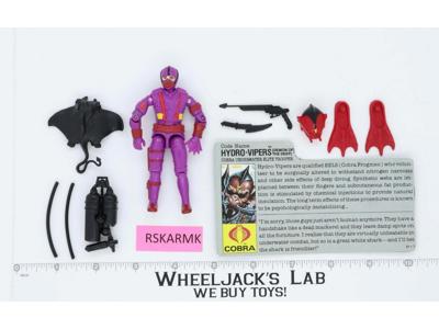 Hydro-Viper V1 100% Complete G.I. Joe 1988 Hasbro Vintage Action Figure