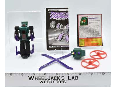 G2 Rotor Force Powerdrive 100% Complete 1994 Hasbro Transformers Action Figure