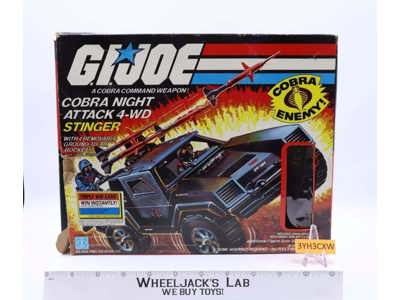 Stinger With Driver & Box 100% Complete G.I. Joe 1984 Hasbro Vintage Vehicle