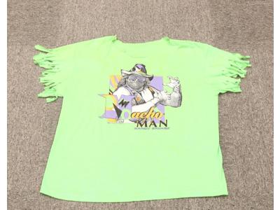 WWF Macho Man Randy Savage T-Shirt Custom Fringe 1991 Vintage RARE