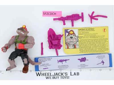 Dirtbag 100% Complete Teenage Mutant Ninja Turtles TMNT Playmates 1991 Figure