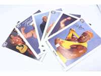 WWF (6) Color Promo Photos 1991 Fan Club Member Ultimate Warrior Tugboat Hogan