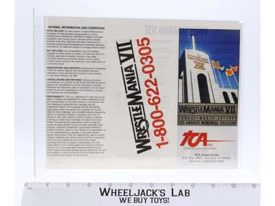 WWF WrestleMania VII 7 1991 Los Angeles Coliseum Handbill Promo Flyer RARE