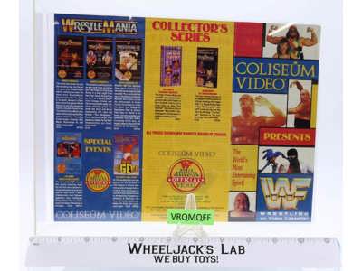 WWF Coliseum Video (circa 1987) Brochure WrestleMania Hulk Hogan RARE
