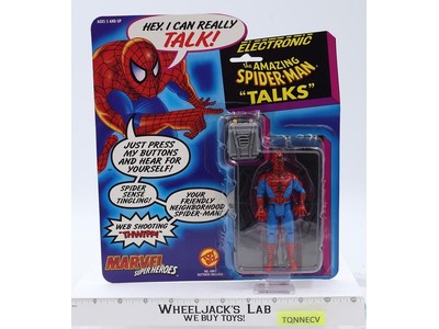 Electronic Spiderman "Talks" Marvel Super Heroes 1991 Toybiz Vintage WORKS MOSC