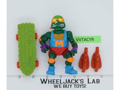 Skateboardin' Mike 100% Complete Teenage Mutant Ninja Turtles 1991 Playmates