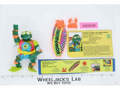 Sewer Surfer Mike Complete Teenage Mutant Ninja Turtles TMNT 1990 Playmates