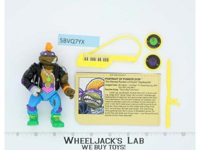Punker Don 100% Complete Teenage Mutant Ninja Turtles 1991 Playmates Vintage