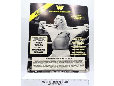 WWF Live Event Poster Oct 22 Late 80's Early 90's Orlando ORIGINAL Hulk Hogan