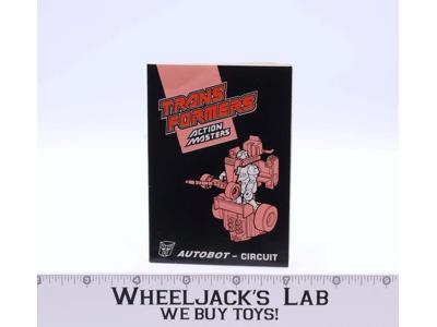 Circuit Action Masters European Instruction Manual Booklet 1990 G1 Transformers