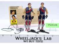Tomax & Xamot V1 RED CARD BACK 100% Complete G.I. Joe 1985 Hasbro Vintage Figure