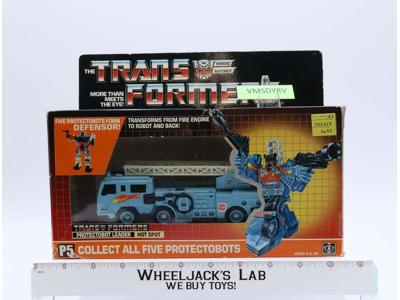 Hot Spot 100% Complete W BOX 1986 Vintage Hasbro G1 Transformers Action Figure