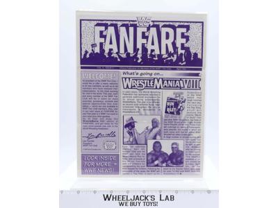WWF Fanfare Fan Club Newsletter Apr 1992 WrestleMania VIII Vol 4 Issue 3 Vintage