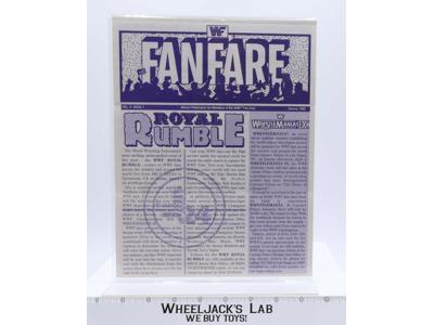 WWF Fanfare Fan Club Newsletter January 1993 WrestleMania IX Tatanka Vintage