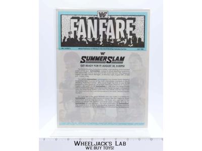 WWF Fanfare Fan Club Newsletter July 1993 Summer Slam Vol 6 Issue 2 Vintage