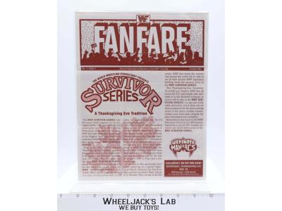 WWF Fanfare Fan Club Newsletter Oct 1992 Survivor Series Vol 5 Issue 1