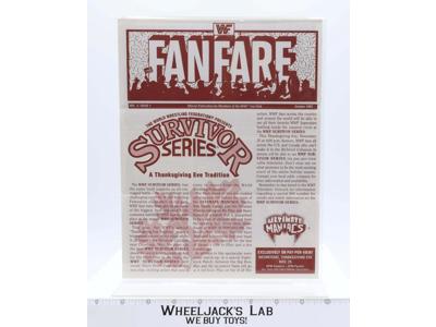 WWF Fanfare Fan Club Newsletter Oct 1992 Survivor Series Vol 5 Issue 1 #2