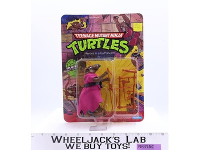 Splinter Heroes In A Half Shell TMNT 1990 Playmates Figure MOSC UNPUNCHED