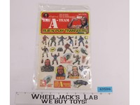 1983 The A-Team Rub N' Play Transfers Sheet, SEALED, Colorforms